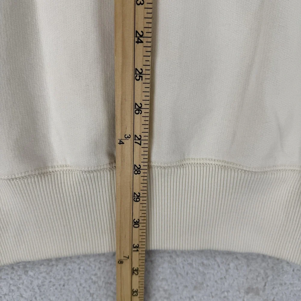 Ralph Lauren Sweatshirt Dress Girls XL 16 Ivory‎ 1/4 Zip  Fleece Graphic Logo